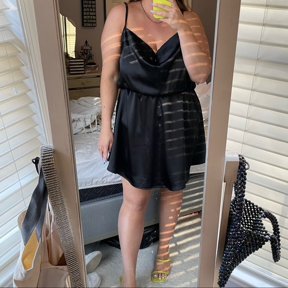 Nasty Gal Dresses & Skirts - Nastygal black cowl neck skater dress